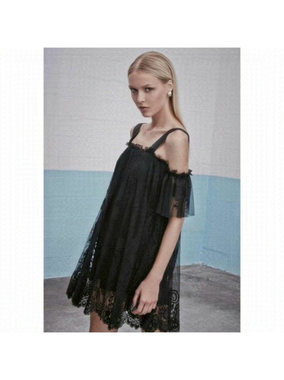 Alexis | hyde black lace mini dress